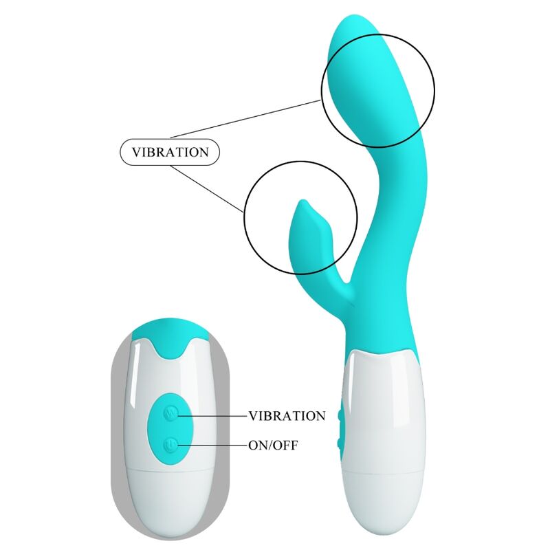 PRETTY LOVE - VIBRATEUR BRIGHTY G-SPOT VERT AQUA - Sensualia