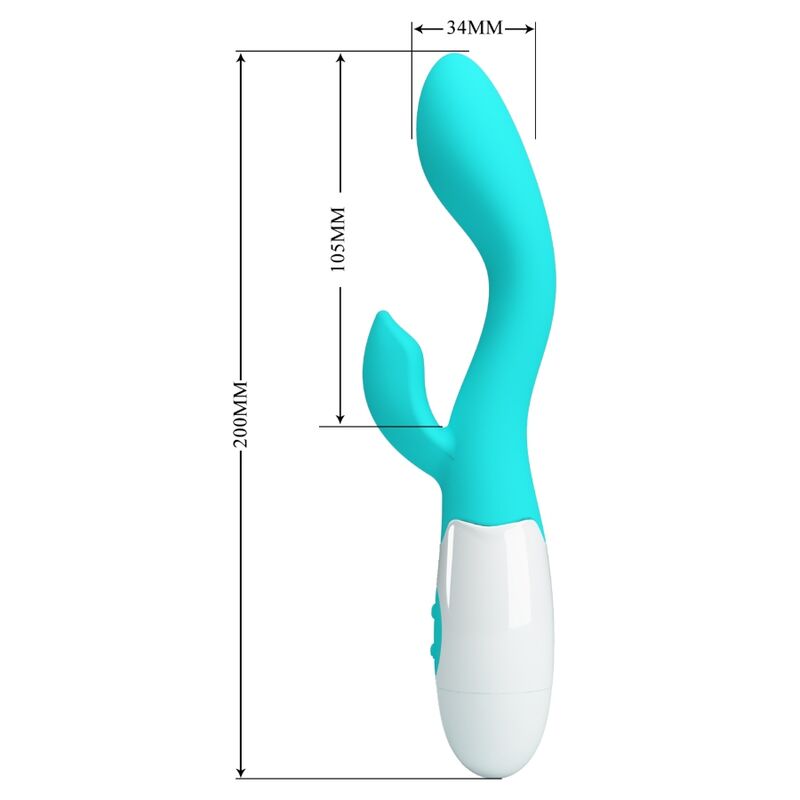 PRETTY LOVE - VIBRATEUR BRIGHTY G-SPOT VERT AQUA - Sensualia