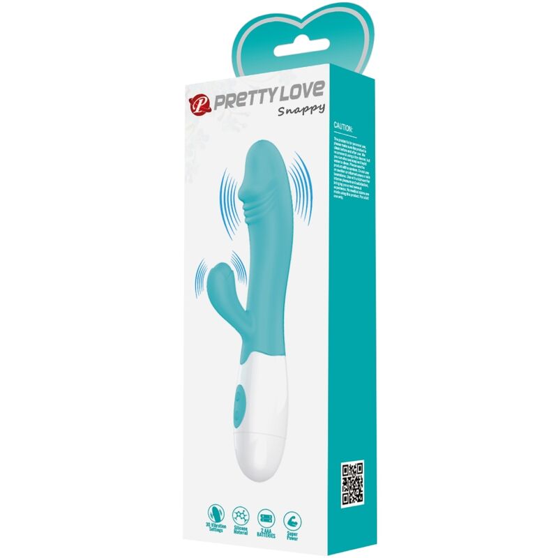 PRETTY LOVE - VIBRATEUR SNAPPY G-SPOT VERT AQUA - Sensualia