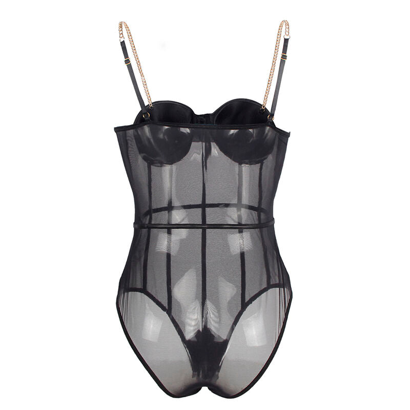 SUBBLIME - BODY TIRANTAS CADENA NEGRO S/M - Sensualia