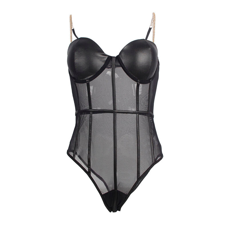 SUBBLIME - BODY TIRANTAS CADENA NEGRO S/M - Sensualia