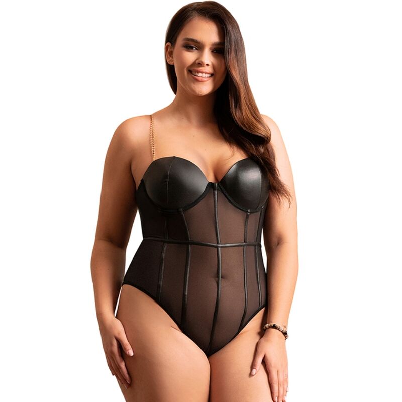 SUBBLIME - BODY TIRANTAS CADENA NEGRO S/M - Sensualia