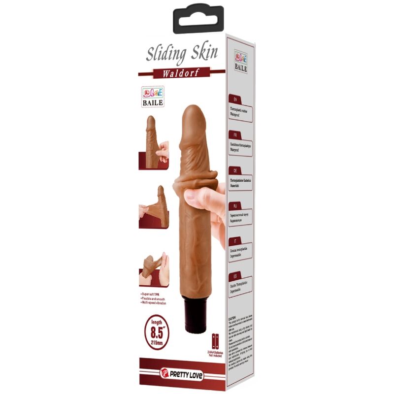 PRETTY LOVE - WALDORF VIBRATEUR RÉALISTE 18 CM -O- 4 CM - Sensualia