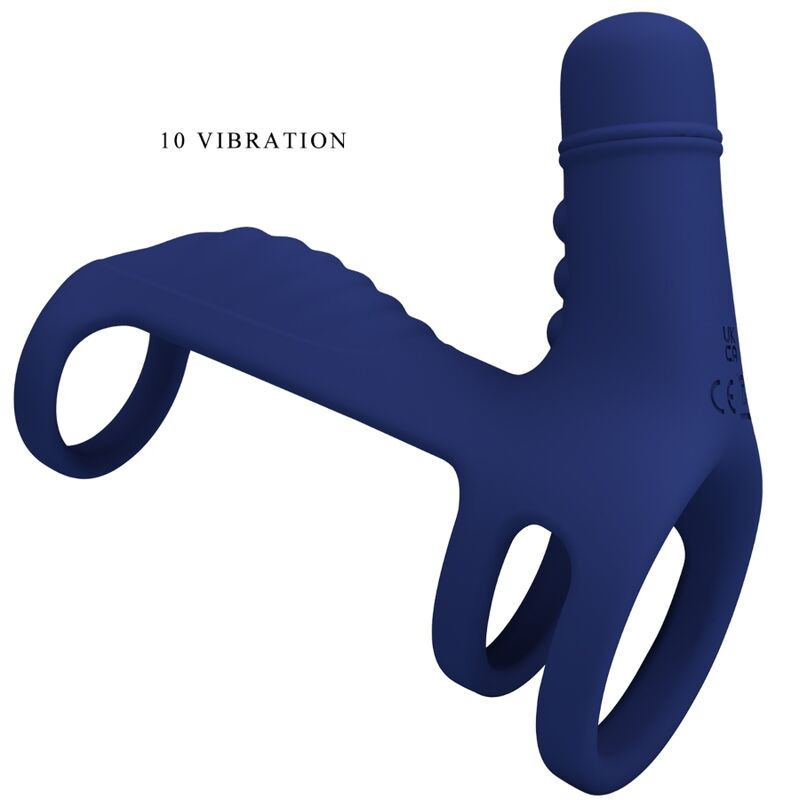 PRETTY LOVE - ANNEAU VIBRANT ELISH AVEC EXTENSION BLEU - Sensualia