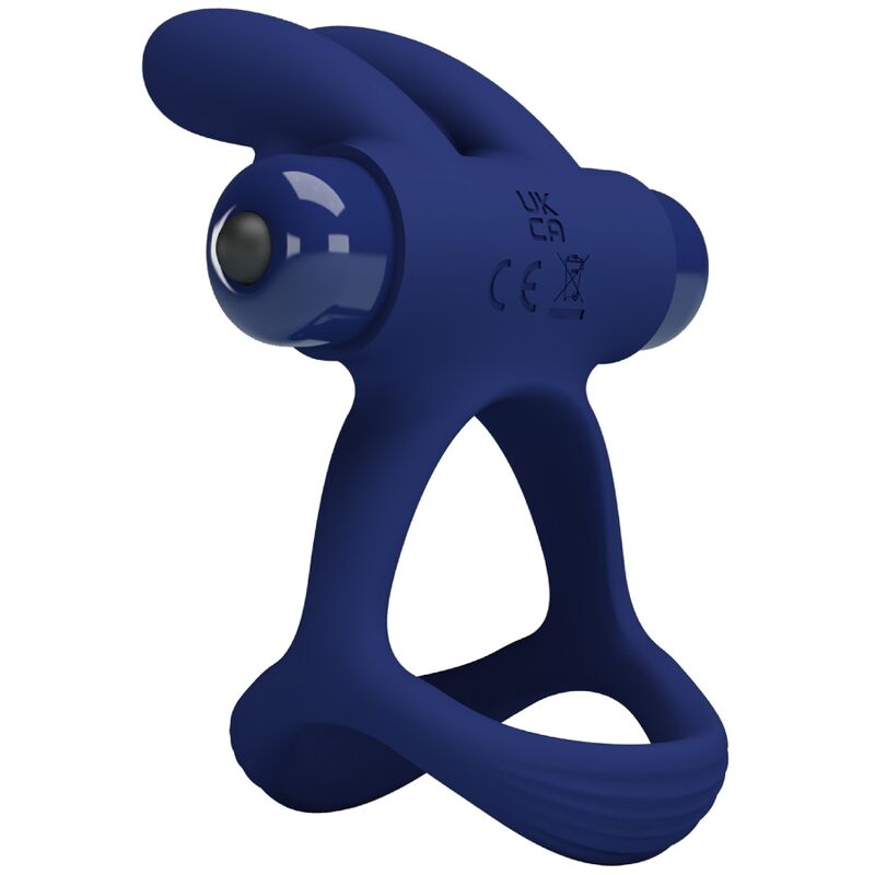 PRETTY LOVE - FRANCISCO DOUBLE ANNEAU VIBRANT LAPIN BLEU - Sensualia