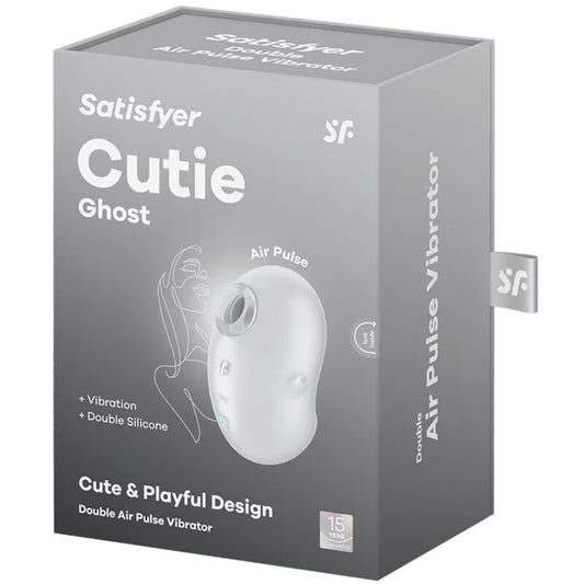 SATISFYER - CUTIE GHOST VIBRATEUR  POSER BLANC - Sensualia