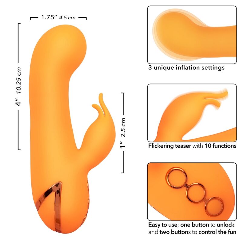 CALEXOTICS - MONTECITO MUSE VIBRATEUR LAPIN ORANGE PAR CALIFORNIA DREAMING - Sensualia