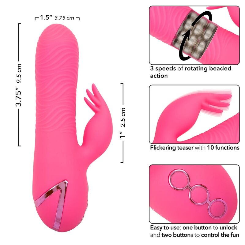 CALEXOTICS - SACRAMENTO SWEETIE VIBRATEUR LAPIN ROSE PAR CALIFORNIA DREAMING - Sensualia