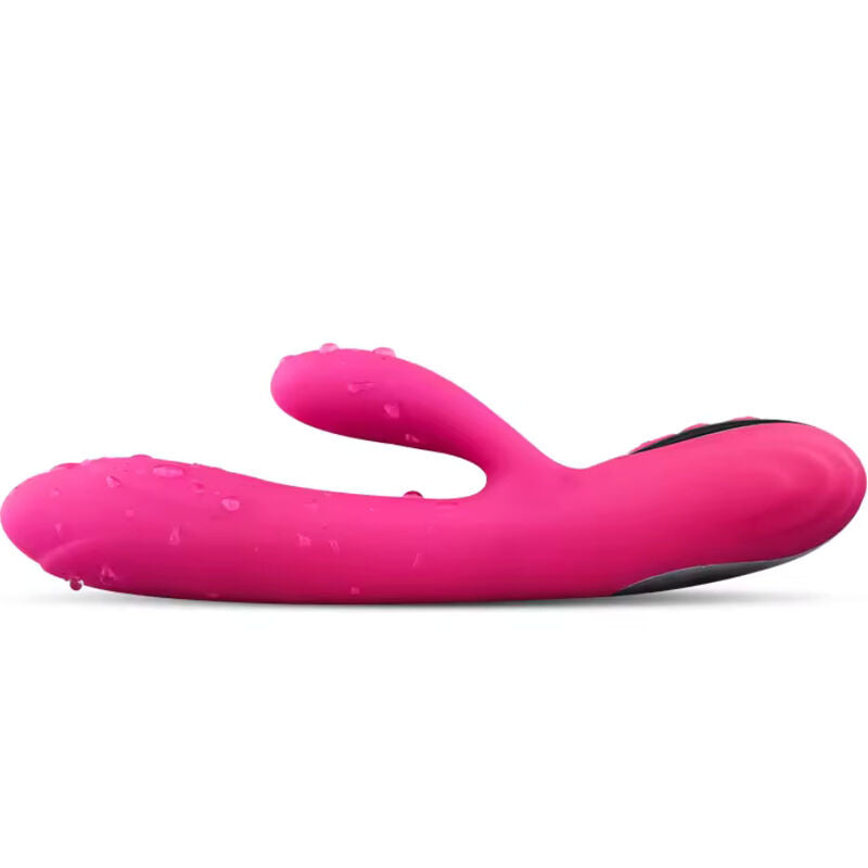 ARMONY - VIBRATEUR & STIMULATEUR FLEXIBLE  EFFET CHALEUR FUCHSIA - Sensualia