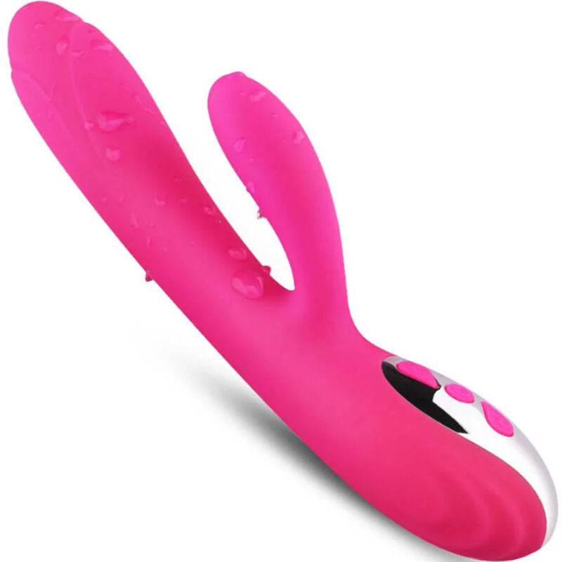 ARMONY - VIBRATEUR & STIMULATEUR FLEXIBLE  EFFET CHALEUR FUCHSIA - Sensualia