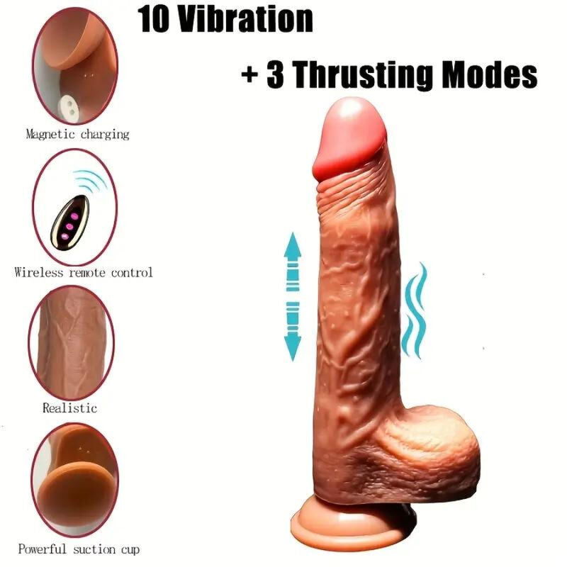ARMONY - VIBRATEUR GODE RÉALISTE & TÉLÉCOMMANDE 22.5 CM - Sensualia