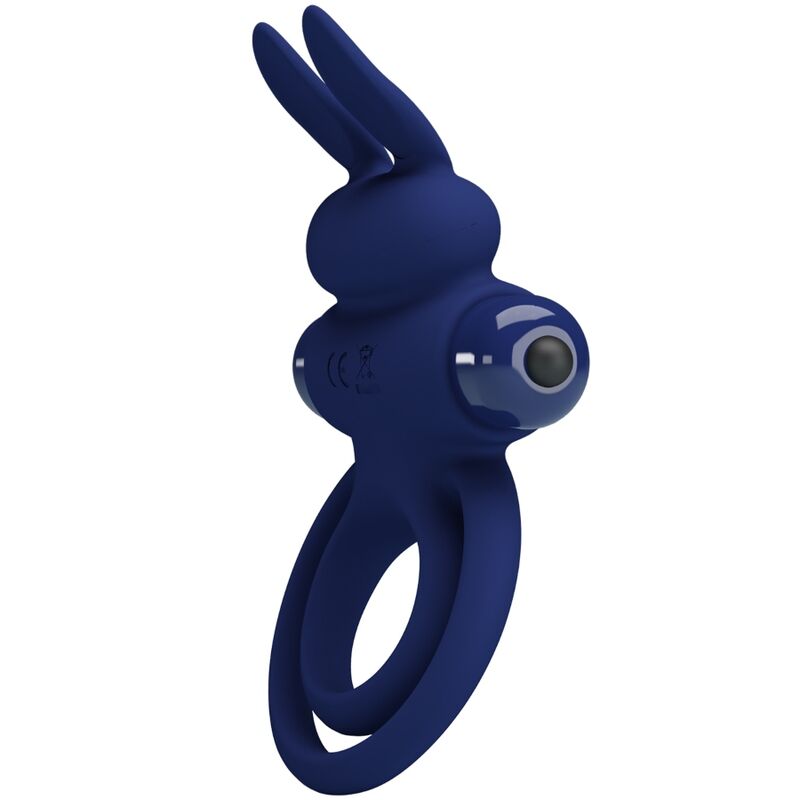 PRETTY LOVE - DAREY DOUBLE ANNEAU VIBRANT LAPIN BLEU - Sensualia