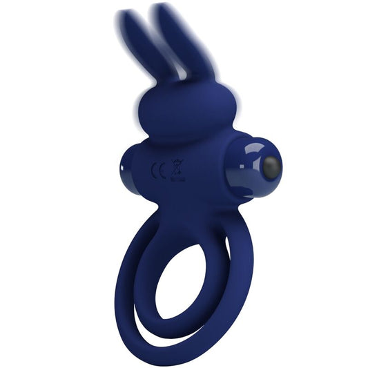 PRETTY LOVE - DAREY DOUBLE ANNEAU VIBRANT LAPIN BLEU - Sensualia