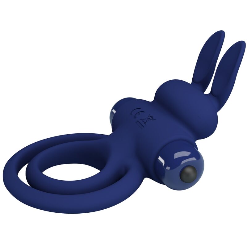 PRETTY LOVE - DAREY DOUBLE ANNEAU VIBRANT LAPIN BLEU - Sensualia