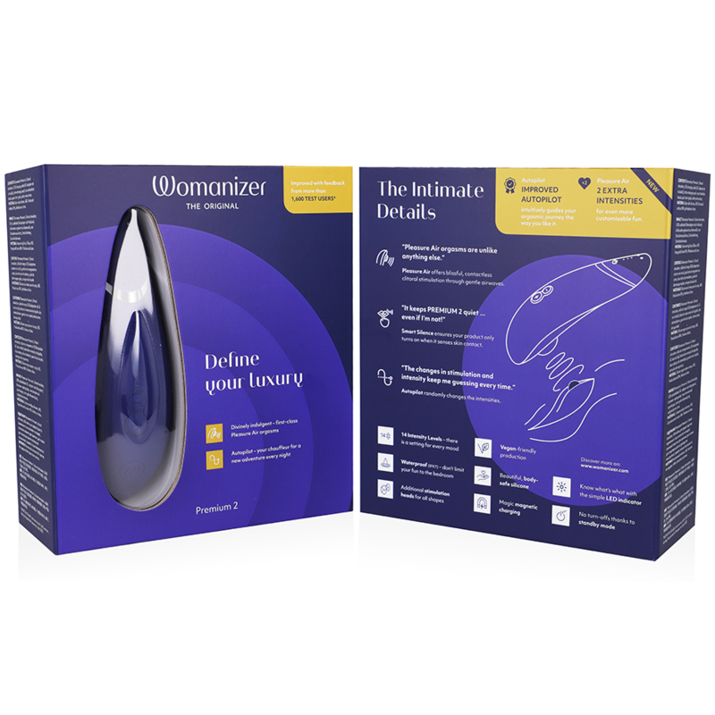 WOMANIZER - STIMULATEUR CLITORAL PREMIUM 2 BLUEBERRY - Sensualia