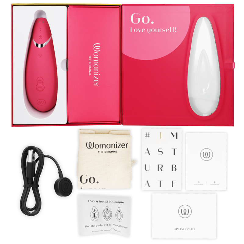 WOMANIZER - STIMULATEUR CLITORAL PREMIUM 2 FRAMBOISE - Sensualia
