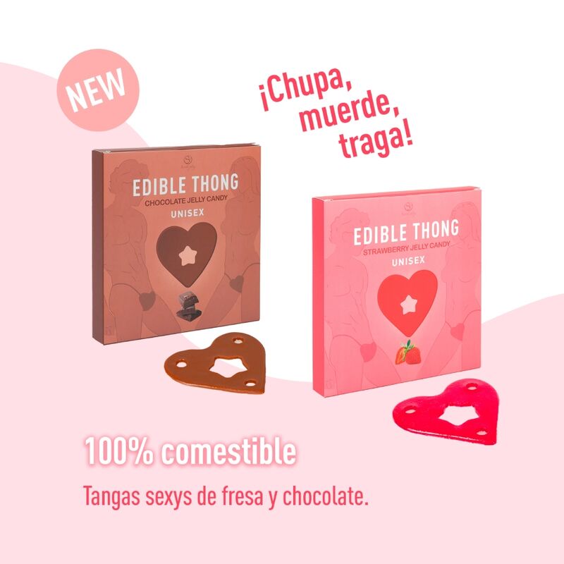 SECRET PLAY - THONG GUMMY CHOCOLAT - Sensualia