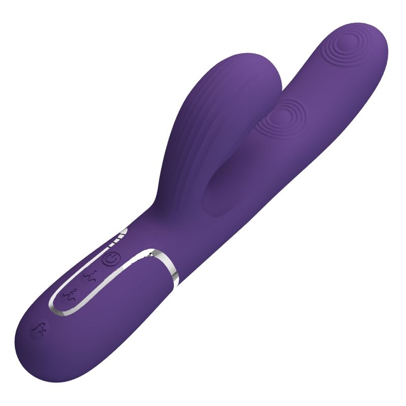 PRETTY LOVE - PERLITA VIBRATEUR G-SPOT 3 EN 1 MULTIFONCTION VIOLET - Sensualia