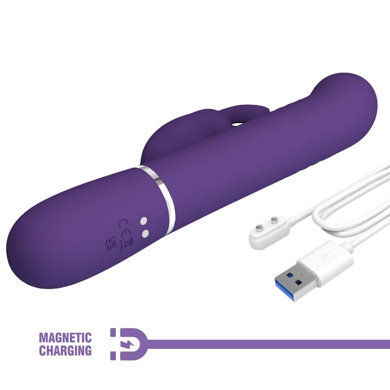 PRETTY LOVE - COALE VIBRATEUR  RABBIT 4 EN 1 VIOLET - Sensualia