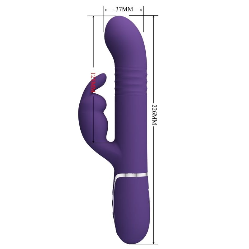 PRETTY LOVE - COALE VIBRATEUR  RABBIT 4 EN 1 VIOLET - Sensualia