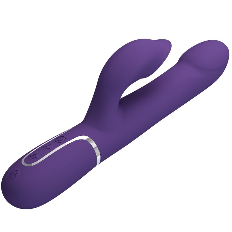PRETTY LOVE - ZALIN PERLES VIBRATEUR LAPIN 4 EN 1 VIOLET - Sensualia