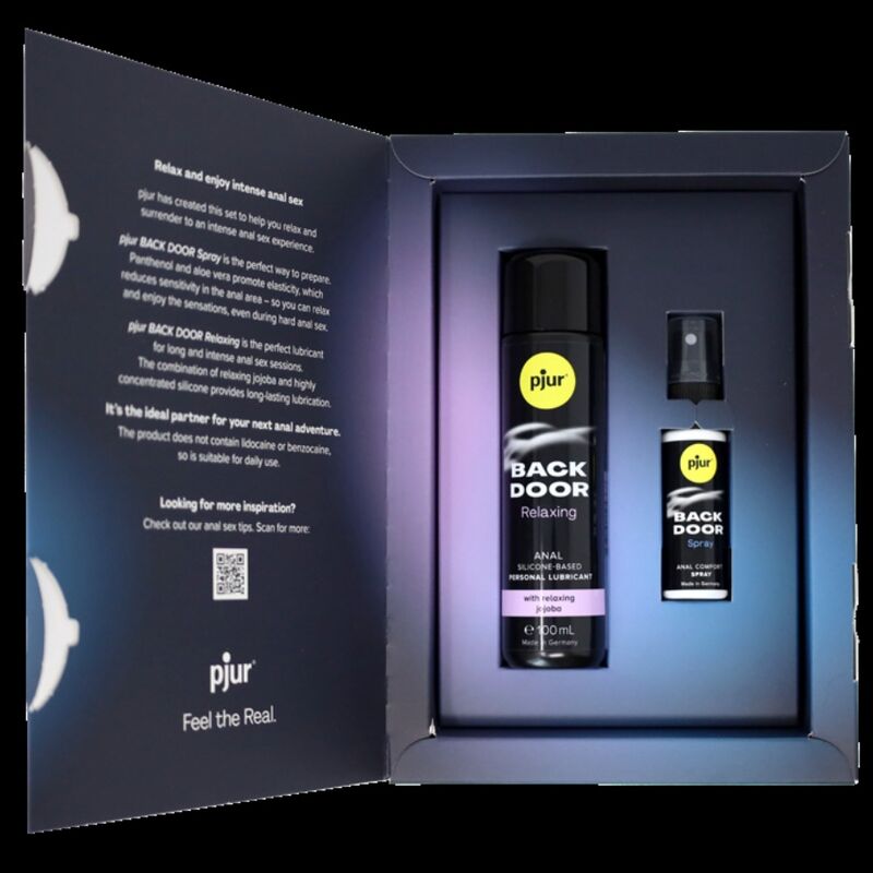 PJUR - BACK DOOR ENSEMBLE DE LUBRIFIANT ANAL ET SPRAY - Sensualia