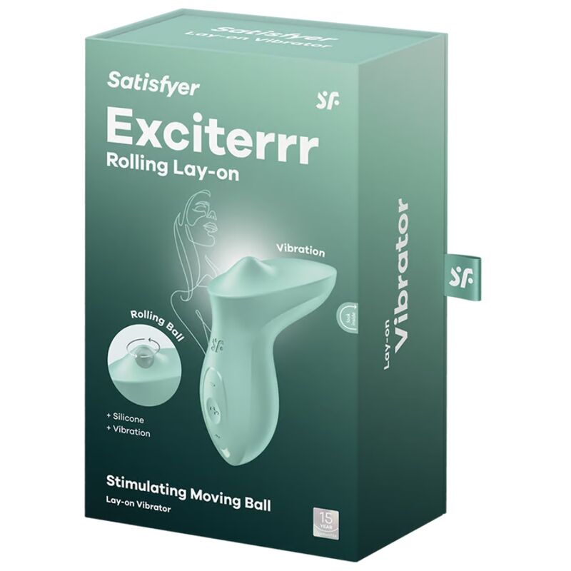 SATISFYER - VIBRATEUR EXCITERRR À POSER SUR LE CLITORIS MENTHE - Sensualia