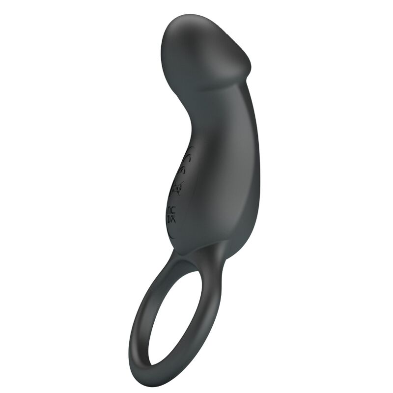 PRETTY LOVE - TRAE ANNEAU VIBRANT AVEC STIMULATEUR NOIR - Sensualia