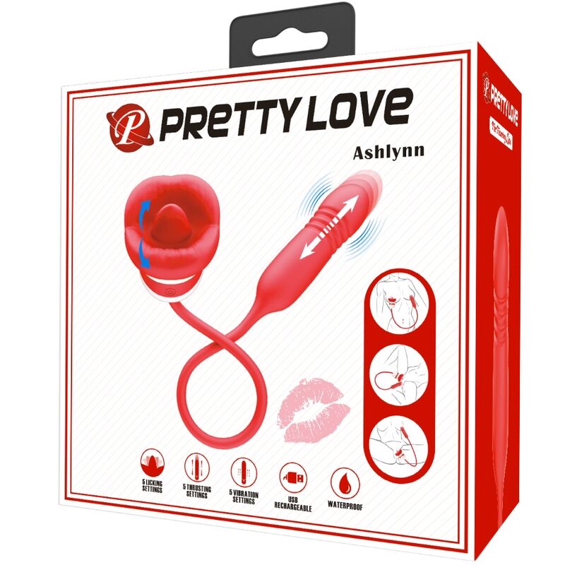 PRETTY LOVE - ASHLYNN MASTURBATEUR BOUCHE ROUGE - Sensualia