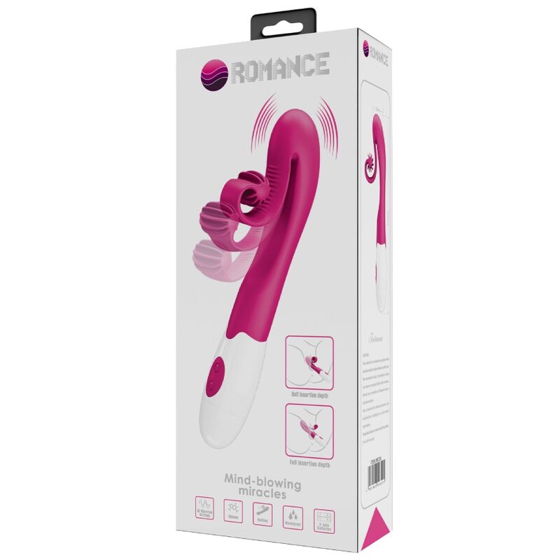 ROMANCE - VIBRATEUR ET STIMULATEUR 30 VITESSES ROSE - Sensualia