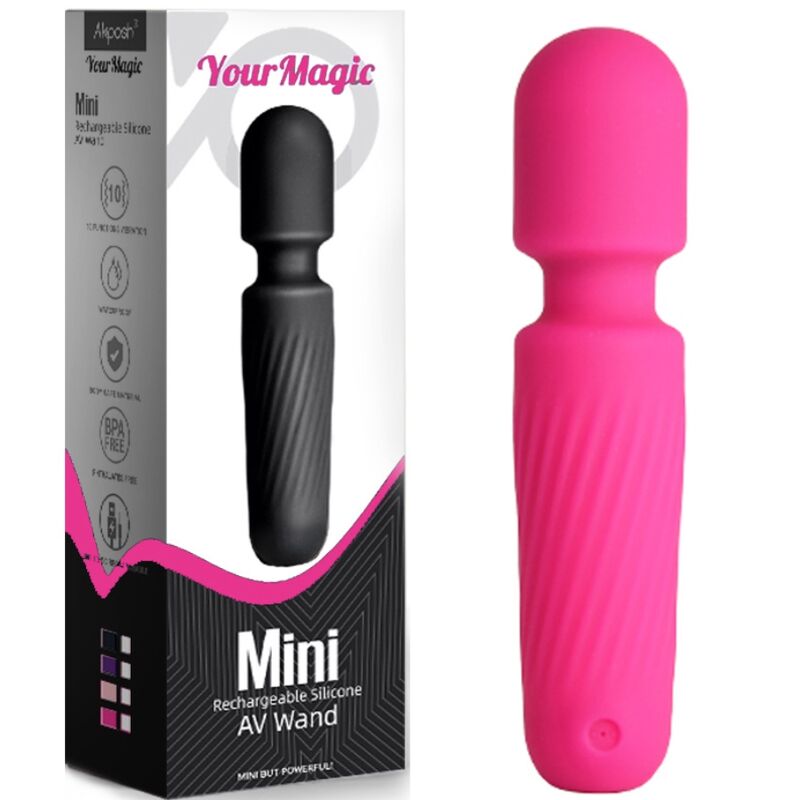 ARMONY - YOUR MAGIC MASSEUR & VIBRATEUR RECHARGEABLE 10 VIBRATIONS ROSE - Sensualia