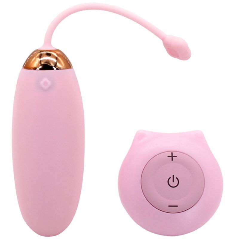 ARMONY - KITTY FUN EGG VIBRATEUR TÉLÉCOMMANDE 10 VIBRATIONS ROSE - Sensualia