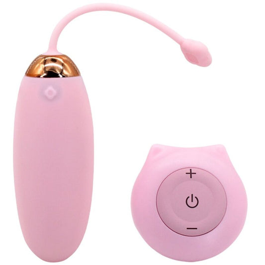 ARMONY - KITTY FUN EGG VIBRATEUR TÉLÉCOMMANDE 10 VIBRATIONS ROSE - Sensualia