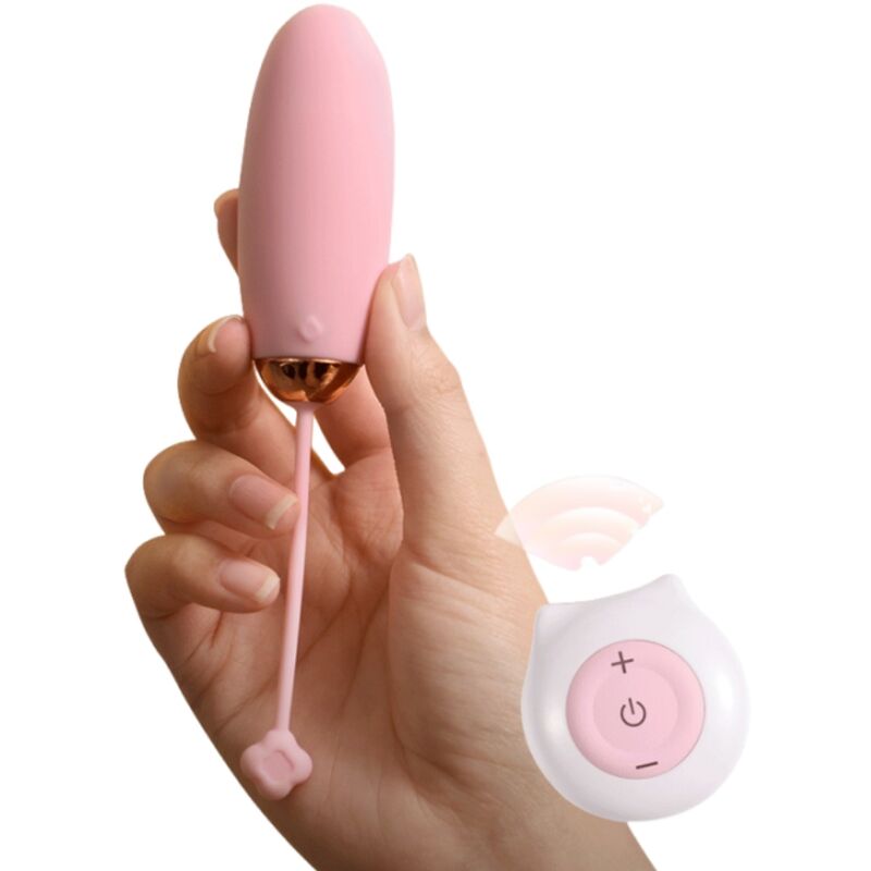 ARMONY - KITTY FUN EGG VIBRATEUR TÉLÉCOMMANDE 10 VIBRATIONS ROSE - Sensualia