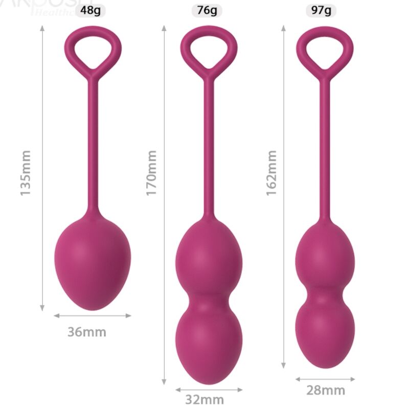 ARMONY - ANABIOSIS HALTÈRE VAGINALE 3 NIVEAUX BOURGOGNE - Sensualia