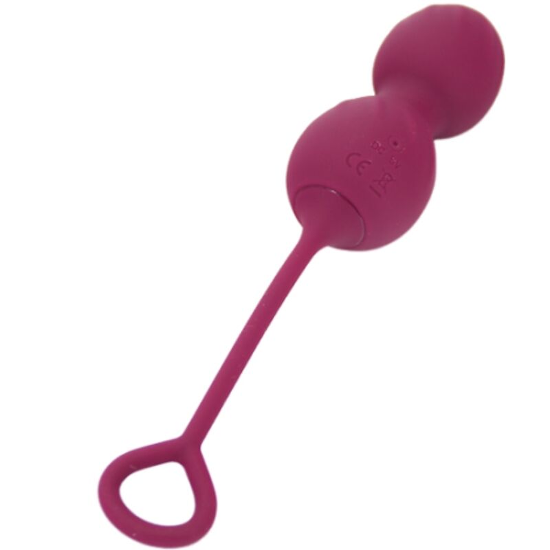 ARMONY - BLOSSOMS HALTÈRE VAGINALE VIBRATION TÉLÉCOMMANDE 10 VIBRATIONS ROUGE FONCÉ - Sensualia