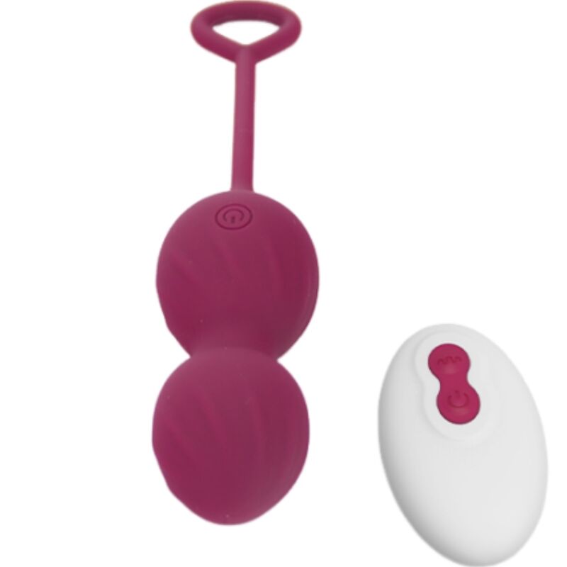 ARMONY - BLOSSOMS HALTÈRE VAGINALE VIBRATION TÉLÉCOMMANDE 10 VIBRATIONS ROUGE FONCÉ - Sensualia