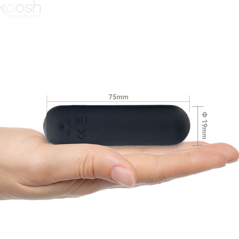 ARMONY - SPLASH HAHA VIBRATEUR BULLET SILICONE 10 VIBRATIONS 75 X 19 CM NOIR - Sensualia