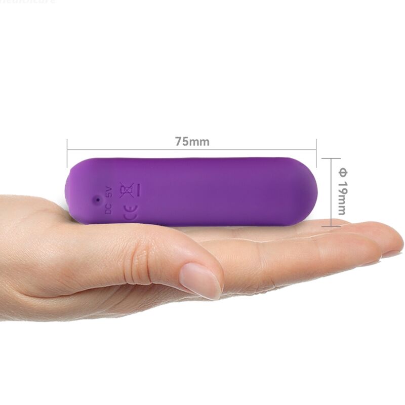 ARMONY - SPLASH HAHA VIBRATEUR BULLET SILICONE 10 VIBRATIONS 75 X 19 CM VIOLET - Sensualia
