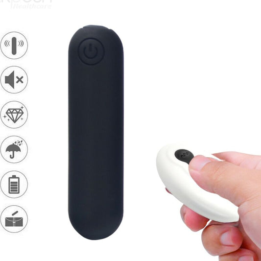 ARMONY - SPLASH JOLINE VIBRATEUR BULLET TÉLÉCOMMANDE EN SILICONE 10 VIBRATIONS 65 X 15 CM NOIR ARMONY STIMULATORS