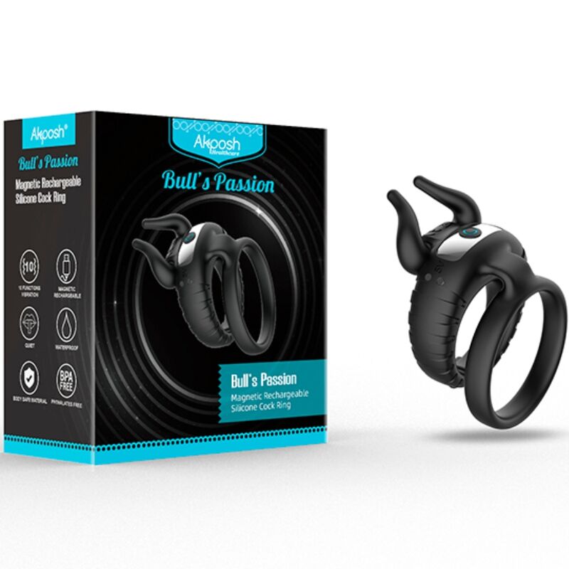 ARMONY - BULL'S PASION ANNEAU VIBRANT 10 VITESSES NOIR - Sensualia