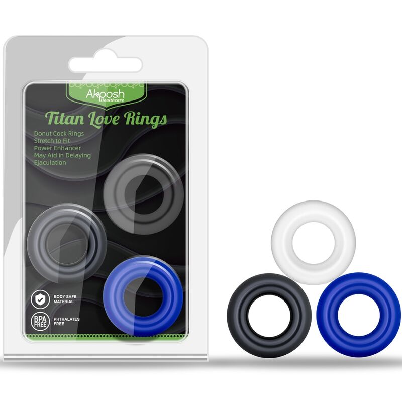 ARMONY - TITAN LOVE BAGUE DONUT PLUSIEURS COULEURS - Sensualia