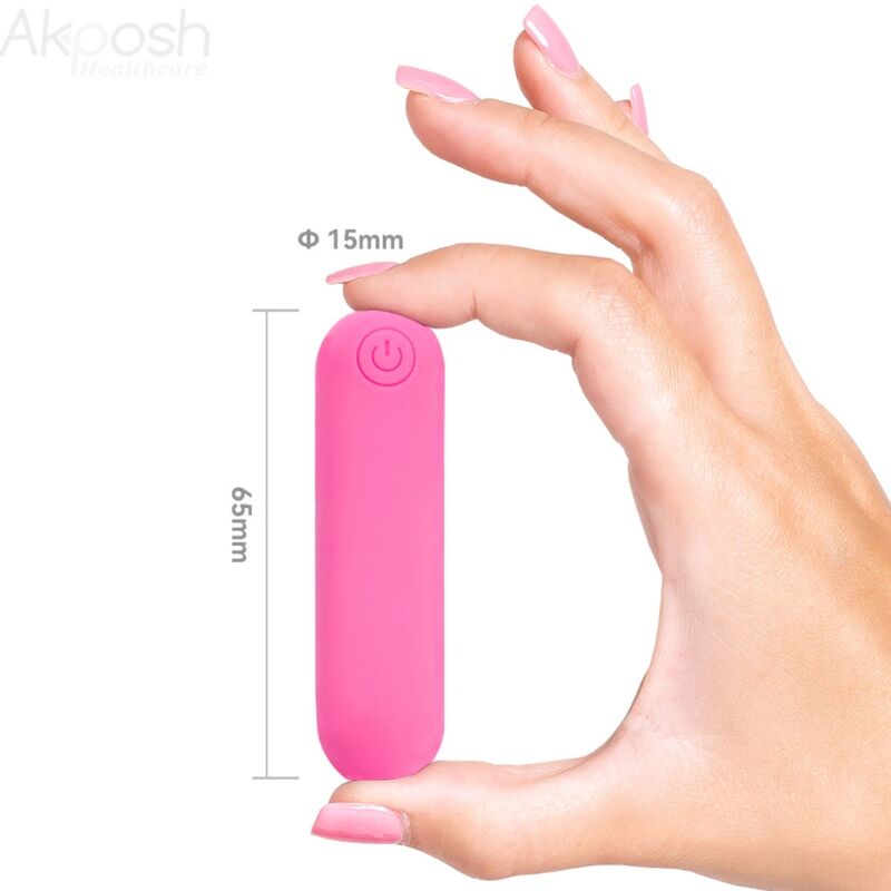 ARMONY - SPLASH JOLINE VIBRATEUR BULLET TÉLÉCOMMANDE EN SILICONE 10 VIBRATIONS 65 X 15 CM ROSE - Sensualia