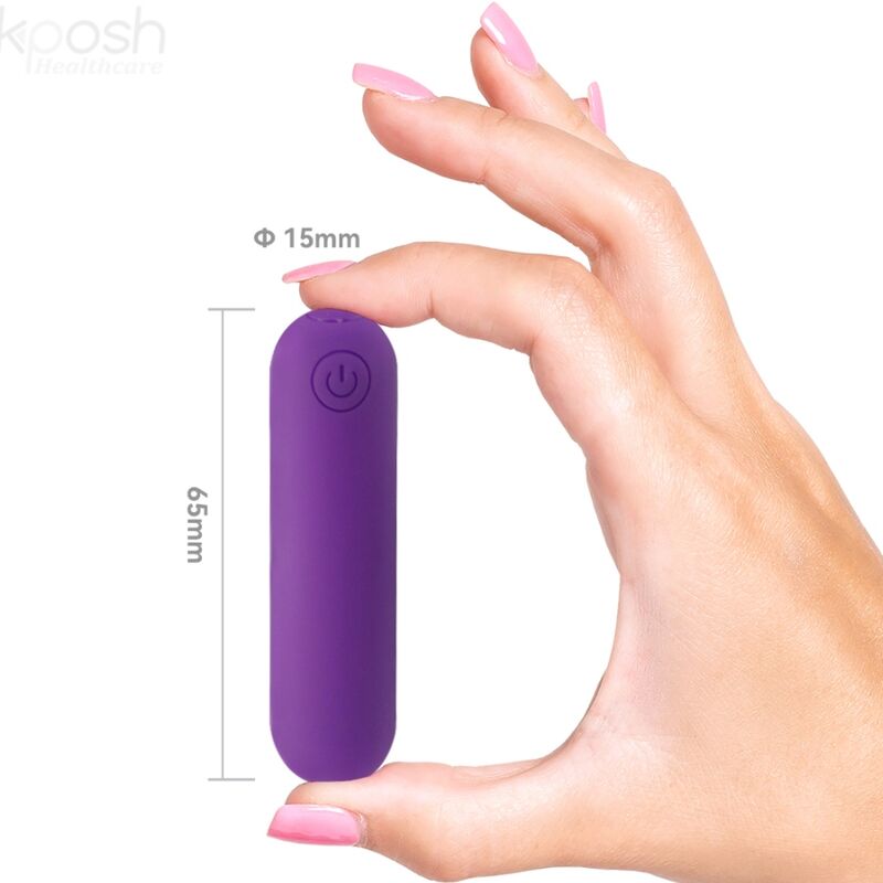 ARMONY - SPLASH JOLINE VIBRATEUR BULLET TÉLÉCOMMANDE EN SILICONE 10 VIBRATIONS 6.5 X 1.5 CM VIOLET - Sensualia