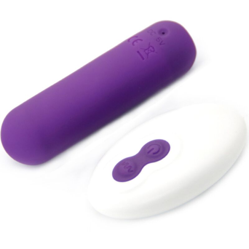 ARMONY - SPLASH JOIE VIBRATEUR BULLET TÉLÉCOMMANDE EN SILICONE 10 VIBRATIONS 75 X 19 CM VIOLET - Sensualia