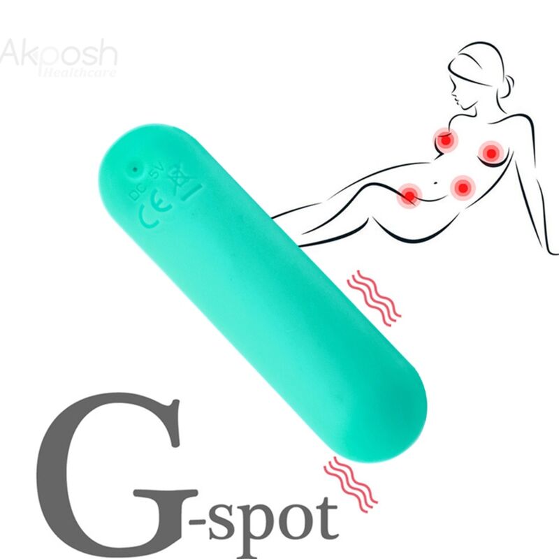 ARMONY - SPLASH JOIE VIBRATEUR BULLET TÉLÉCOMMANDE EN SILICONE 10 VIBRATIONS 75 X 19 CM VERT - Sensualia