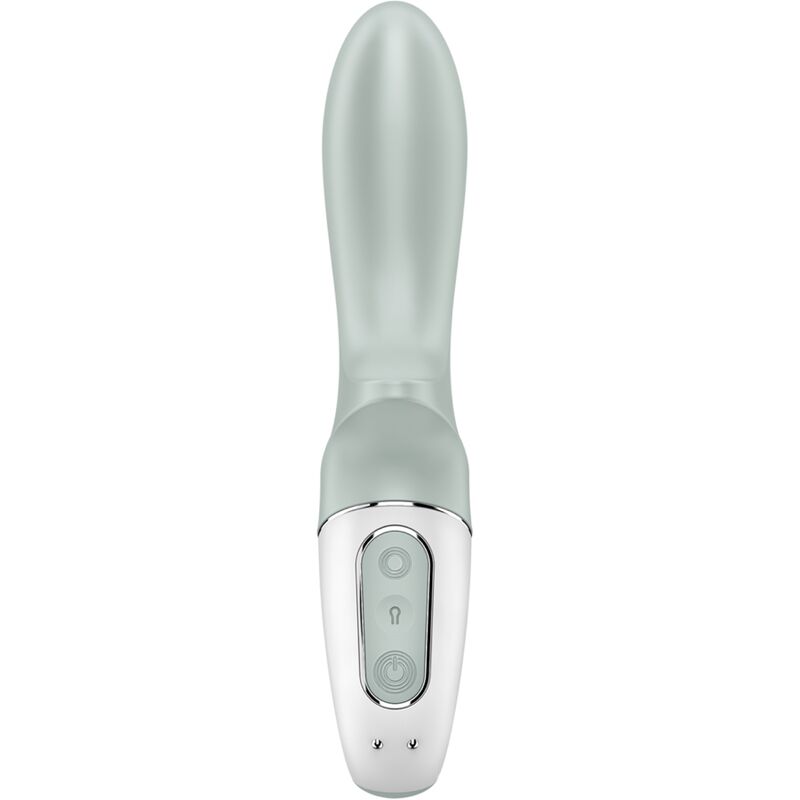 SATISFYER - AIR PUMP BOOTY 3 VIBRATEUR ANAL GONFLABLE GRIS VERT - Sensualia