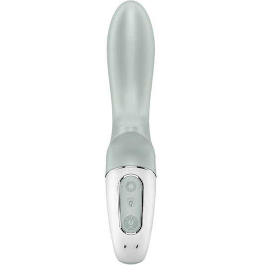 SATISFYER - AIR PUMP BOOTY 3 VIBRATEUR ANAL GONFLABLE GRIS VERT - Sensualia