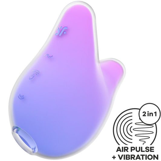 SATISFYER - MERMAID VIBES STIMULATEUR & VIBRATEUR VIOLET ET ROSE - Sensualia