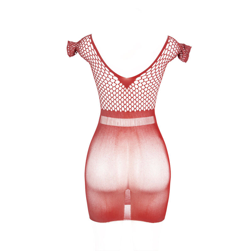 SUBBLIME - 951924 ROBE COURTE EN CROCHET ROUGE TAILLE UNIQUE - Sensualia